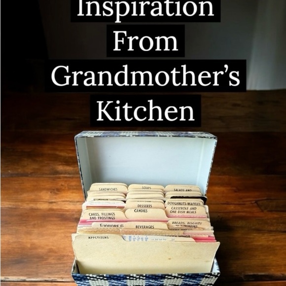 Blue Plaid Metal Recipe Card Box Dividers Retro Style. Loaded with recipes. - Picture 1 of 5